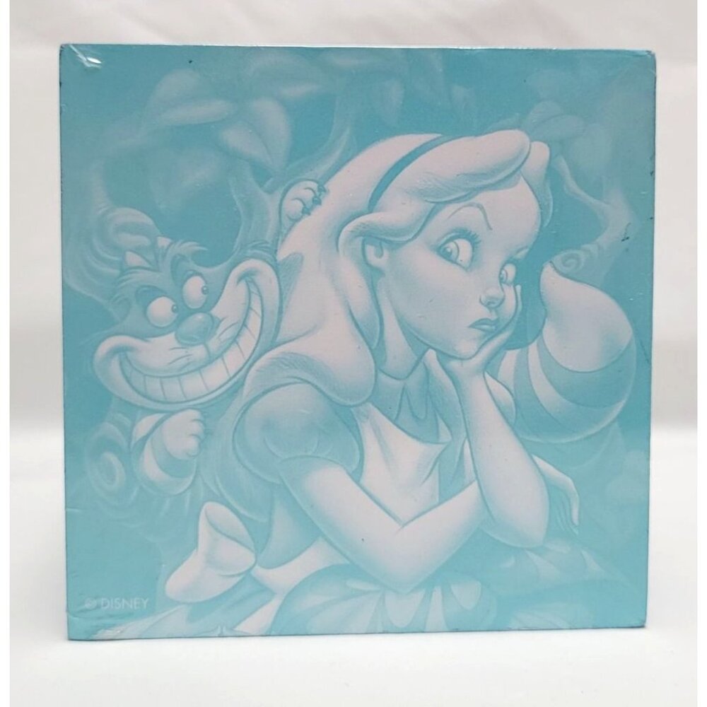 Vintage Disney Store Alice In Wonderland and Cheshire Cat Note Cube NOS
